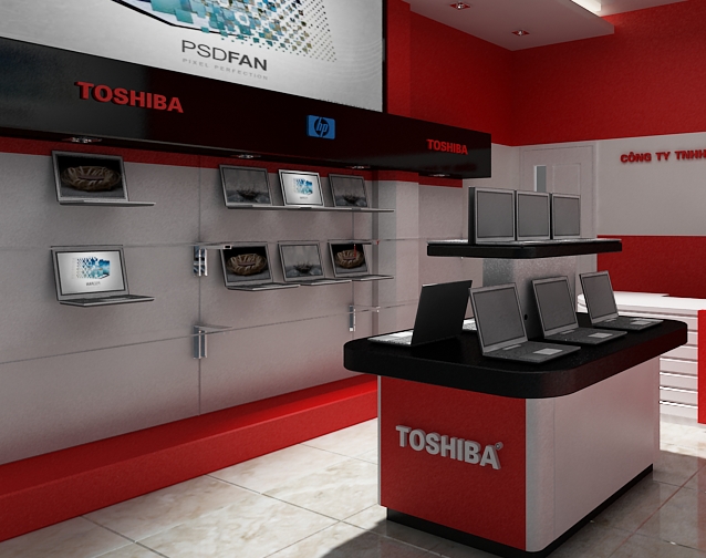 Showroom máy tính Toshiba - Tại 27 Nguyễn Chí Thanh